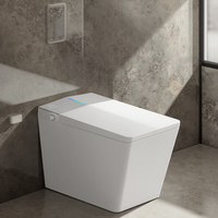 Cuvettes de toilette intelligentes montées au sol pour hôtels modernes Ensemble de toilettes électroniques en céramique automatique et intelligente pour salle de bains