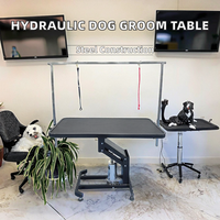 Table de toilettage pour animaux de compagnie de style hydraulique moderne et écologique pour chiens, outils de toilettage pour l'élimination des poils et le nettoyage