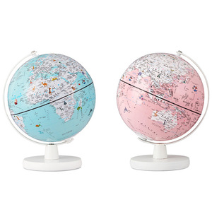 Globo Terráqueo de Plástico Personalizado de 20 cm, Herramienta de Enseñanza de Geografía para Estudiantes, Decoración de Oficina, Globo Terráqueo Inteligente con Iluminación AR - Product Image 5