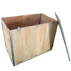 Wooden <b>Crates</b> Plywood 900x550x700mm Detachable Steel Strap Buckle Logistics <b>Storage</b> Box Customizable - Product Image 2