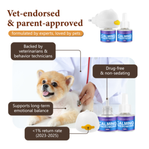Nouveau diffuseur de phéromones apaisantes pour chiens, kit anti-anxiété à brancher pour soulager le stress des animaux de compagnie, produit de confort pour chien, approvisionnement de <span class=keywords><strong>60</strong></span> jours - Product Image 5