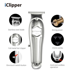 IClipper-I9 Nouvelle conception de <span class=keywords><strong>tondeuse</strong></span> à cheveux de salon de coiffure, <span class=keywords><strong>tondeuse</strong></span> à cheveux électrique tout en métal - Product Image 3