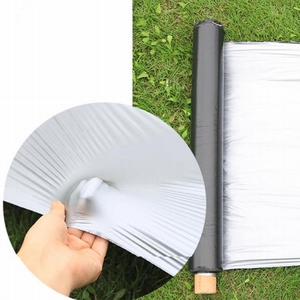 Feuille de couverture de sol de paillage de polyéthylène en plastique <span class=keywords><strong>agricole</strong></span> noir et argenté Film de paillis végétal - Product Image 2