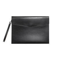 Sac à documents en cuir PU enveloppes personnalisées, classeur de bureau format A4 avec fermeture magnétique à pression