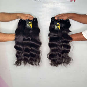 ผมอินเดียคุณภาพสูงแบบดิบ ไม่ผ่านการแปรรูป แบบ Double Drawn ทรง Body Wave  แบบเป็นมัด  ผมอินเดียแบบดิบ ไม่ผ่านการแปรรูป แบบลอนธรรมชาติ - Product Image 2