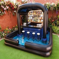 Bar gonflable de piscine en PVC pour extérieur, tente de fête personnalisée, grand pub gonflable avec sièges pour les fêtes