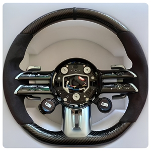 <span class=keywords><strong>Volante</strong></span> de Fibra de Carbono para <span class=keywords><strong>Mercedes</strong></span>-Benz A35 <span class=keywords><strong>A45</strong></span> C63 C43 E53 E63 G63 G500 G55 AMG GT S63 GLE63 GLA45 W223 - Product Image 1