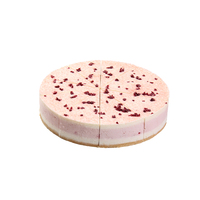 Échantillons Gratuits – Gâteau au Fromage Naturel Faible en Gras, 8 Pouces, 10 Tranches, Emballage Boîte, Crème au Thé, Surgelé