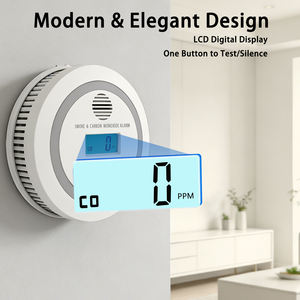 Detector de Monóxido de Carbono con Precio de Fábrica al por Mayor, Detector de Alarma de Monóxido de Carbono con Batería y Pantalla LCD, Estándares UL2034 - Product Image 3