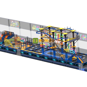Parque de Trampolines Interior Personalizado Aoleao, Circuito Ninja con Tobogán, Piscina de Pelotas para Niños, 500 kg, Juego Suave, Certificado CE TUV - Product Image 3