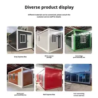 Maison conteneur miniature pliable en acier léger portable sur mesure avec un design moderne pour la sécurité des appartements/hôtels