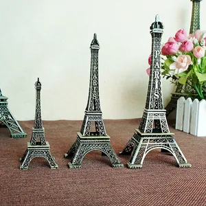 Yiwu Best Selling Metal Crafts France Souvenirs Different Sizes Metal Eiffel Tower Decorative For Home