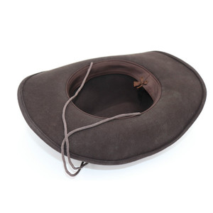NL81 Sombrero <span class=keywords><strong>Vaquero</strong></span> Occidental 100% Lana para Hombre y <span class=keywords><strong>Mujer</strong></span>, Sombrero Fedora Clásico de Fieltro para Vaqueras con Bandas Decorativas - Product Image 4