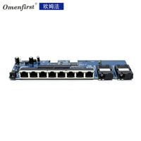Switch PoE inversé économique à 8 ports, fibre optique Gigabit Ethernet, 3km/20km, double fibre optique, version réseau, module