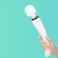 Masseur sans fil Ultra Wand avec trois embouts stimulants en silicone, 20 modes de vibration puissants, kits de vibrateurs de luxe pour adultes