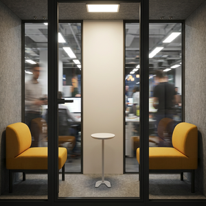 Cabine individuelle en aluminium pour la réduction du bruit, design moderne pour les réunions de bureau, bureau à domicile, appartements, immeuble de bureaux, hôtel - Product Image 4