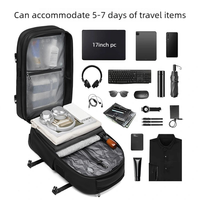 Nouvelle valise à cordon de serrage à vide en un clic, sac de voyage d'affaires, sac à dos pour homme, sac à dos multifonctionnel à roulettes