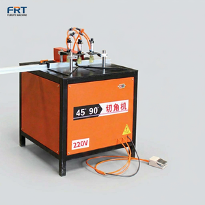 Machine à rainurer Furite en aluminium à 45 degrés, scie circulaire à double tête, entièrement automatique, moteur 60KW, multi-tension, pour le travail du bois - Product Image 1