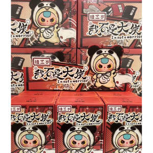 100% Original, 6 Piezas/Caja, Muñecos de Vinilo de la Serie Baby Three I'm Not a Warrior, Cajas Sorpresa BB3, Lindos Colgantes - Product Image 6