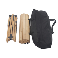 Beliebter Moderner Tragbarer Klapptisch Umweltfreundlicher Bambus Outdoor-Esstisch für Villa und Camping