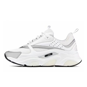 Sneakers Dior B22 blanches à semelle épaisse, chaussures décontractées pour hommes et femmes, mode rétro, respirantes, chaussures athlétiques robustes - Product Image 1
