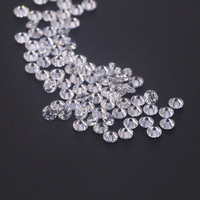 Starsgem Zircone cubique synthétique blanche de qualité 5A, forme ronde mystique, 0,7 à 2,9 mm, pour vente en gros