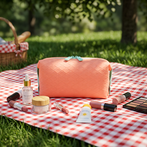 Borsa da Toilette in Neoprene Grande Capacità, Impermeabile, con Cerniera, per Cosmetici e Trucchi da Viaggio - Product Image 1