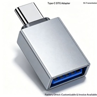 Adaptador USB-C 3.0 OTG de Alta Velocidad 5G, Convertidor Tipo-C/USB-A para Teléfono, Unidad Flash USB, Lector de Tarjetas de Memoria