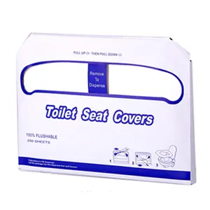 Paper Toilet Seat Cover Healthy Care and Disposable 1/2 Half Fold FSC ISO AP Two-piece 250sheet/pack White