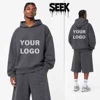 Vente en gros de sweats à capuche unisexe en molleton épais 420 GSM, thermiques, basiques, coupe droite, épaules tombantes, en coton, crochetés, pour le printemps