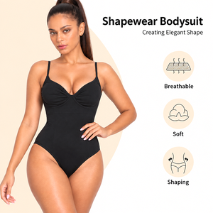 <span class=keywords><strong>Body</strong></span> sculptant intégral sans couture, effet ventre plat et remonte-fesses, maintien moyen, une pièce - Product Image 2
