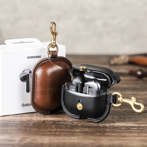 Étui pour Samsung Galaxy Buds 3 Pro, cuir de vachette fait main, protection intégrale anti-chute et antichoc pour écouteurs - Product Image 1