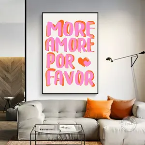 Pôsteres de fotos de meninas rosa com vibrações apenas positivas, estampas nórdicas, arte abstrata de parede para decoração de quartos e casas, desenhos em tela