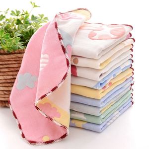 Juego de Paños de Algodón para Bebés, Seis Capas, Paño de Gasa para Guardería, Toalla para Saliva - Product Image 1