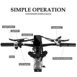 จักรยานไฟฟ้าไฮบริด EU Stock CMACEWHEEL V20 750W พร้อมเซ็นเซอร์แรงบิด ยางอ้วน 20 นิ้ว 7 สปีด สำหรับผู้ใหญ่ พร้อมจัดส่ง - Product Image 3