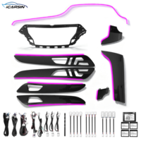 ICarsin Upgrade 64 Warna Lampu LED Interior Mobil untuk Mercedes Benz GLE Coupe W292 Aksesoris Trim Atmosfer