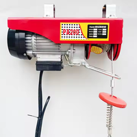 Treuil électrique compact sur rail mobile avec télécommande sans fil pour câble métallique
