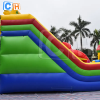 Toboggan gonflable géant personnalisable pour adulte, commercial, extérieur, toboggans gonflables bon marché pour enfants, jardin avec piscine