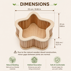 Boîte de fouillis en bois de peuplier pour hamster, bac à <span class=keywords><strong>sable</strong></span>, toilettes en bois pour petits animaux, jouet d'enrichissement pour hamster, rat, gerbil - Vente en gros - Product Image 3