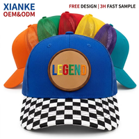 Casquettes de camionneur structurées X&K Custom Fashion Performance à calotte moyenne, visière professionnelle cousue, respirantes, ajustement professionnel, sergé renforcé