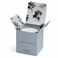 Boîte d'emballage pour bougies parfumées, personnalisable, à marque privée, épaisse et robuste, écologique