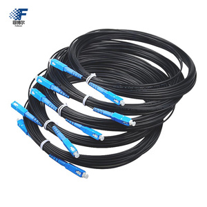 Kabel Ftth Dropcore <span class=keywords><strong>Precon</strong></span> 1 Core 3 Steel SC UPC Fibra Optik Simplex Modo único 1 Core 100M Atau 50m Cable de fibra óptica CN;GUA - Product Image 3