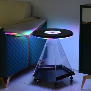 Table de bar à éclairage intelligent moderne et élégant Meubles en verre innovants pour la maison, l'hôtel et le supermarché - Product Image 5