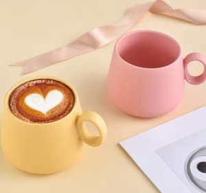 Matte Northern European Macaron Porcelain <b>Ceramic</b> <b>Mug</b> Cartoon Design Hot Beverage Friendly Dishwasher Microwave Business Gifts - Product Image 6