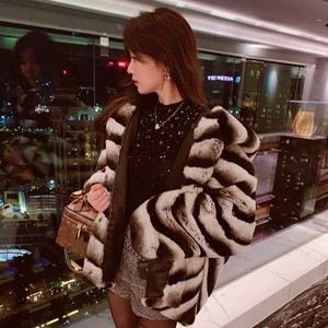 <span class=keywords><strong>Chinchilla</strong></span> Design Luxury Fur Coat pantuflas <span class=keywords><strong>Precio</strong></span> Eco Rabbit Fur Coat <span class=keywords><strong>Precio</strong></span> para comodidad de un día - Product Image 6
