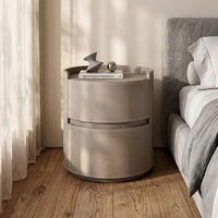 Station de sommeil intelligente, table de chevet ronde moderne avec tiroir pliable réglable, table de chevet pour chambre à coucher, meubles pour appartements