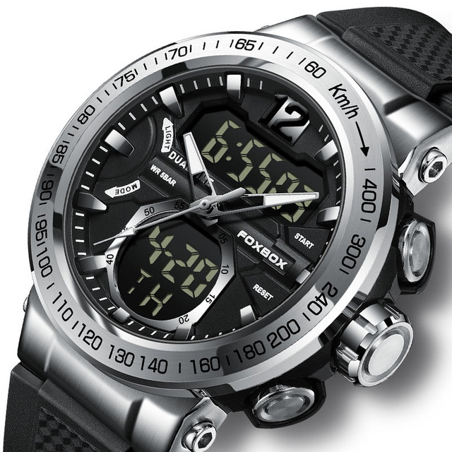New FOXBOX Watch 0045 Digital Men's Watches Fashion Luminous 3ATM Waterproof Watches Hot Sale Quartz Relojes