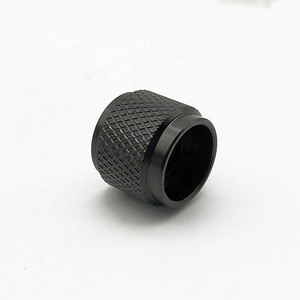 Benutzer definierter Durchmesser 12,5mm Schwarz Silber Massiver Aluminium-Steuer knopf Volumen Drehknopf Metall-Rändel knopf mit Pfeil anzeige - Product Image 2
