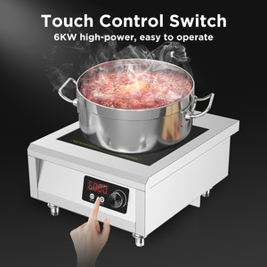 Équipement <span class=keywords><strong>de</strong></span> cuisine commercial <span class=keywords><strong>pour</strong></span> restaurant, <span class=keywords><strong>plaque</strong></span> plate en acier inoxydable 380V 6kW, cuisinière électrique haute puissance, cuisinière à <span class=keywords><strong>induction</strong></span> - Product Image 1