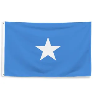 Bendera nasional poliester grosir bendera negara 3x5 kaki 3x5FT bendera Somalia